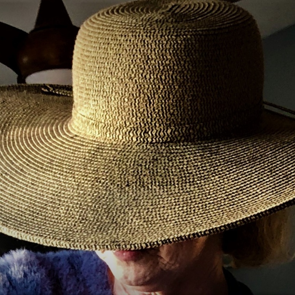 Scala Woven Straw Wide Brim Women's Hat